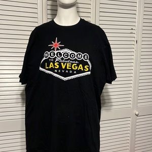 Welcome to Las Vegas Sign T-shirt Size XL Color Black